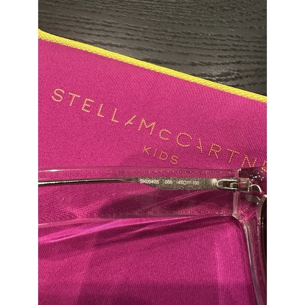 Stella McCartney Kids Sunglasses Mirror Tint Square Clear And Silver‎
